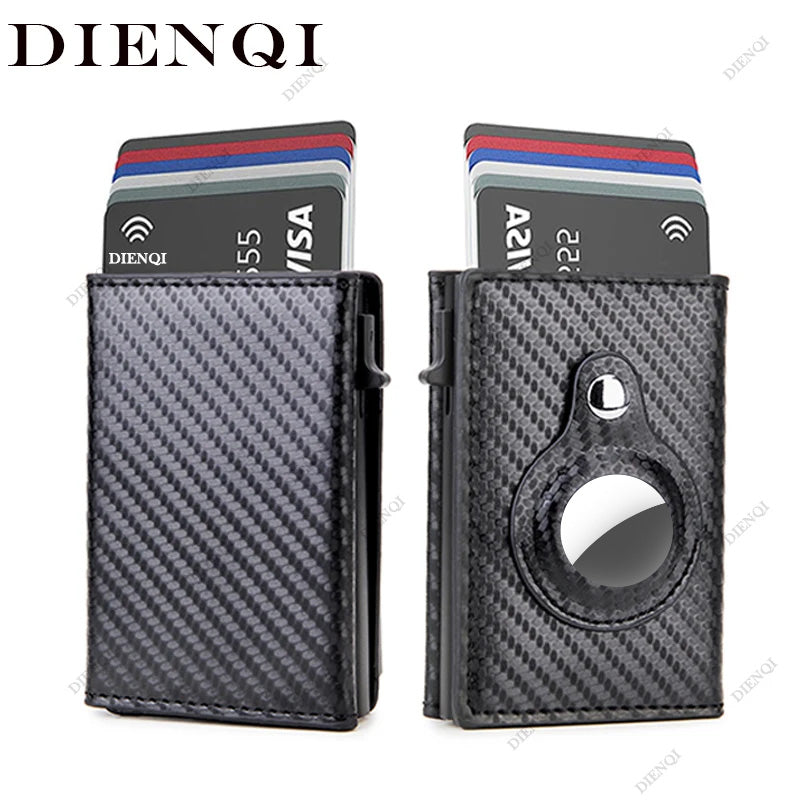 Cartera Airtag de fibra de carbono Rfid para hombre CON LOCALIZADOR DE REGALO