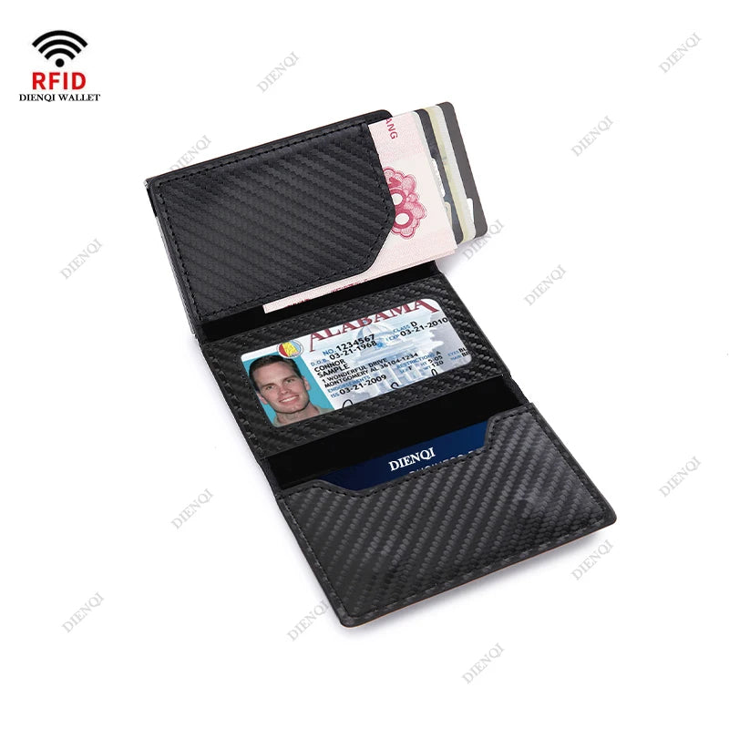 Cartera Airtag de fibra de carbono Rfid para hombre CON LOCALIZADOR DE REGALO